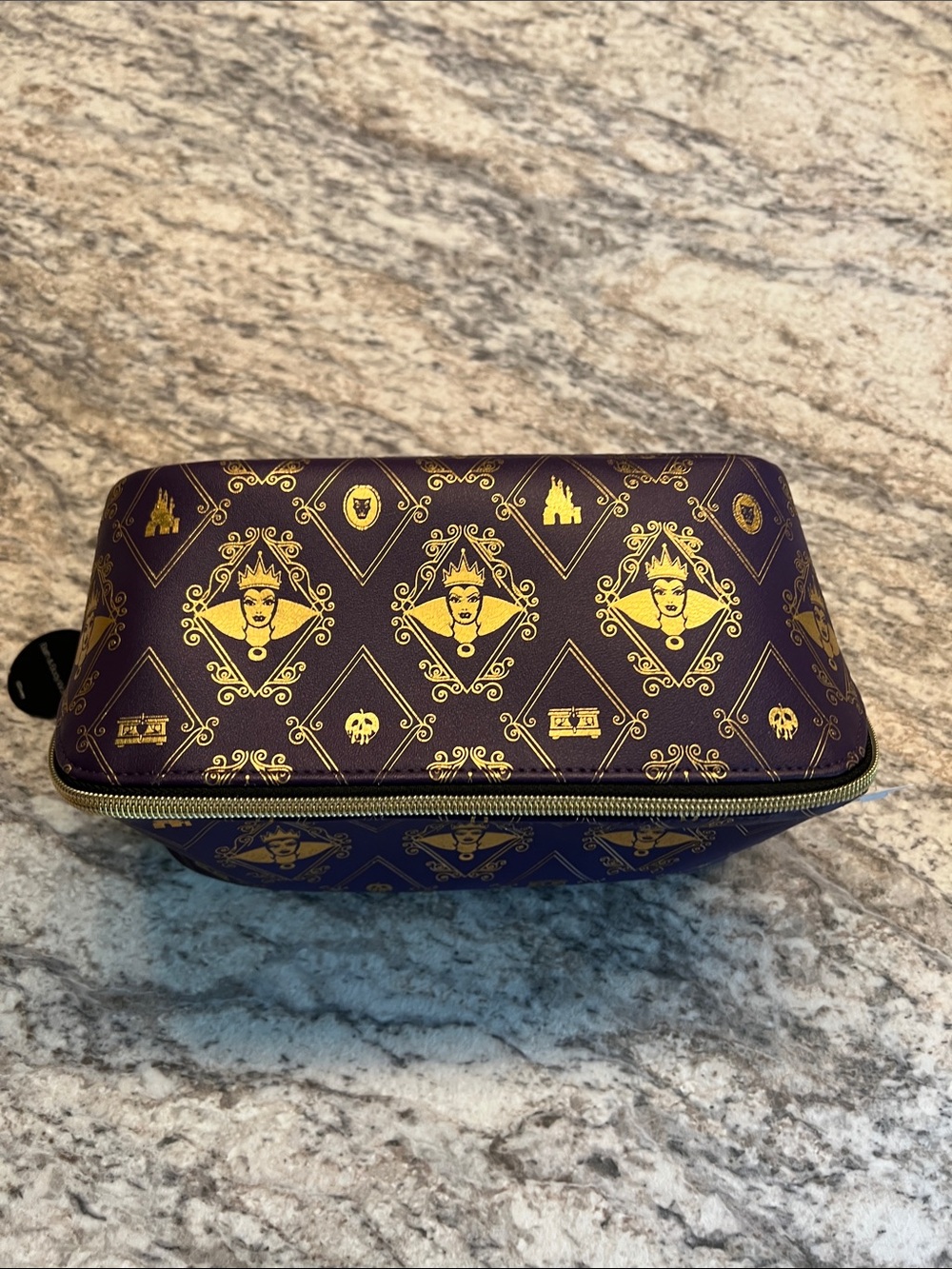 Disney X Bath & Body Works Villains Purple and Gold Travel Toiletry Bag NWT
